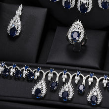 GODKI DUBAI 2pcs Bridal Zirconia Necklace earring Sets For Women