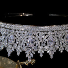 ASNORA Luxury CZ Tiaras Vintage Crystal Diadem Pageant Party Love Crown