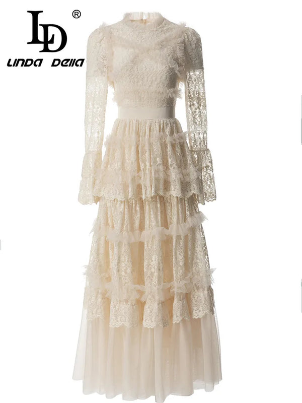 LD LINDA DELLA Summer Fashion  Runway Vintage Dress