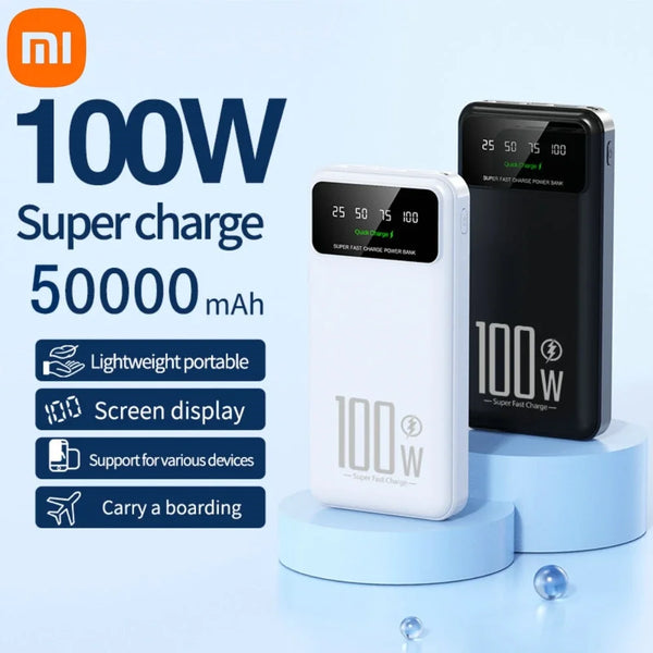 Xiaomi 50000mAh High Capacity 100W Fast Charging Power Bank Portable Charger