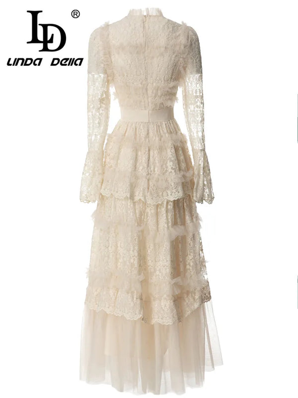 LD LINDA DELLA Summer Fashion  Runway Vintage Dress