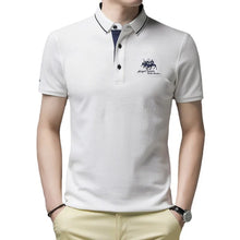 New Summer Korean  Embroidered Polo Shirt Men's