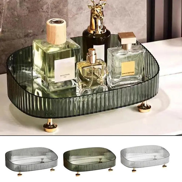 Perfume Skincare Organizer Tray Toilet dresser Countertop cosmetics storage